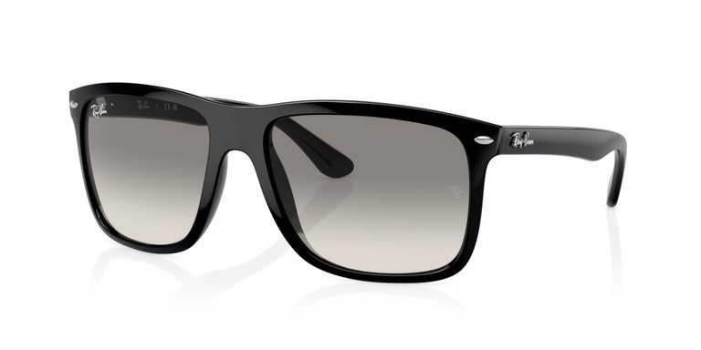 Ray-Ban Sunglasses Boyfriend Two 601/32 (Lens Colour: Light Grey) Black - 1 Pair of Glasses